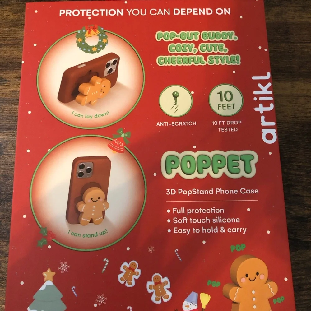 Artikl Gingerbread Brown Phone Case for iPhone 16 Pro Max Poppet‎ 3D